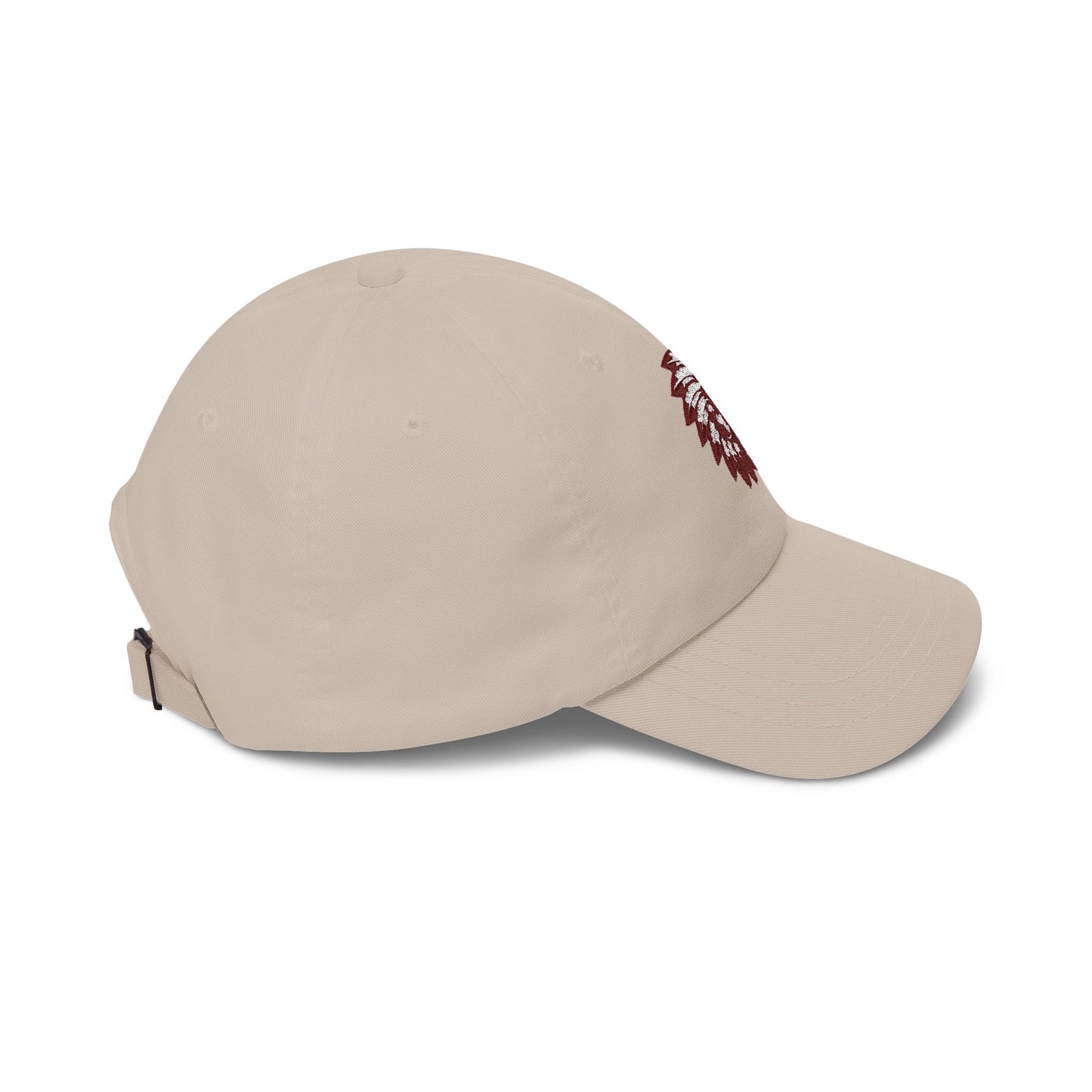 Embroidered CW Indians Mascot— Classic White Baseball Hat