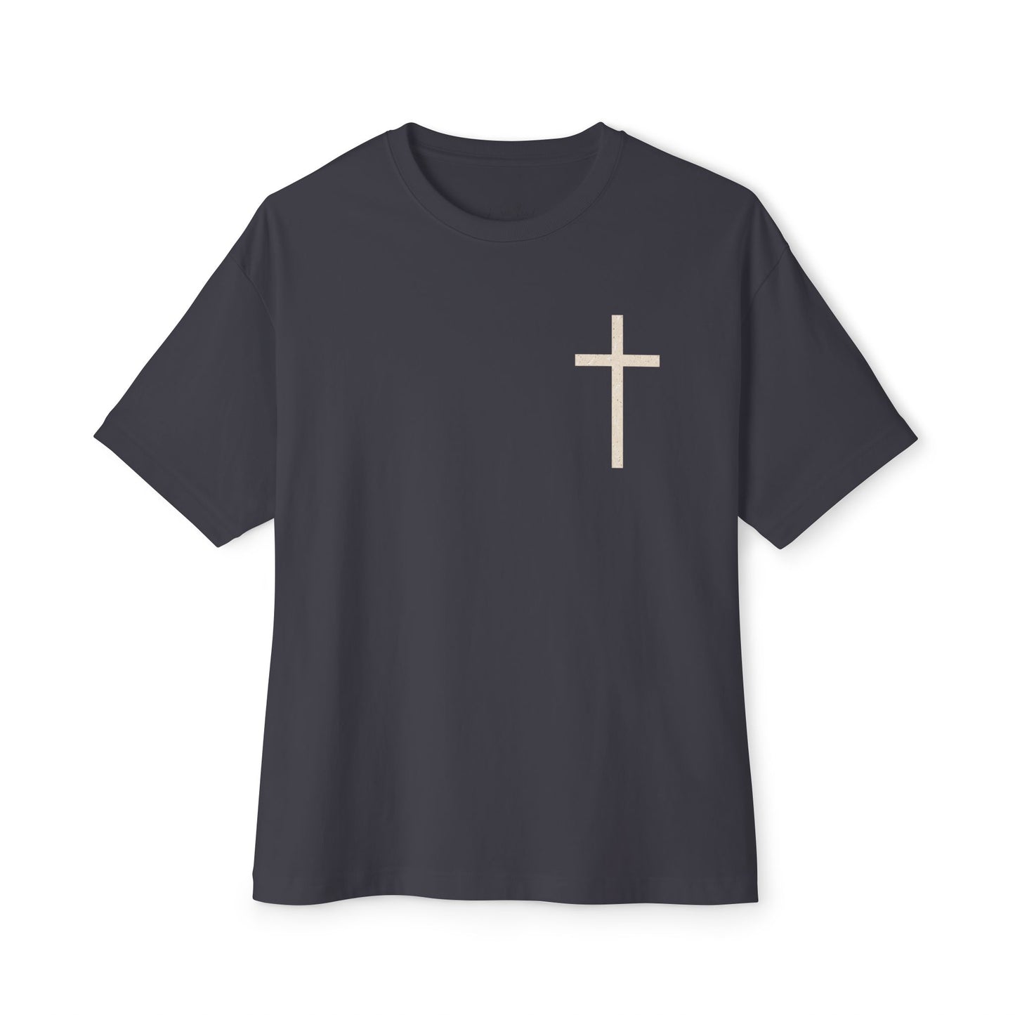 Oversized & Boxy Lift Heavy Pray Hard  Tee — Faith & Fitness Tee