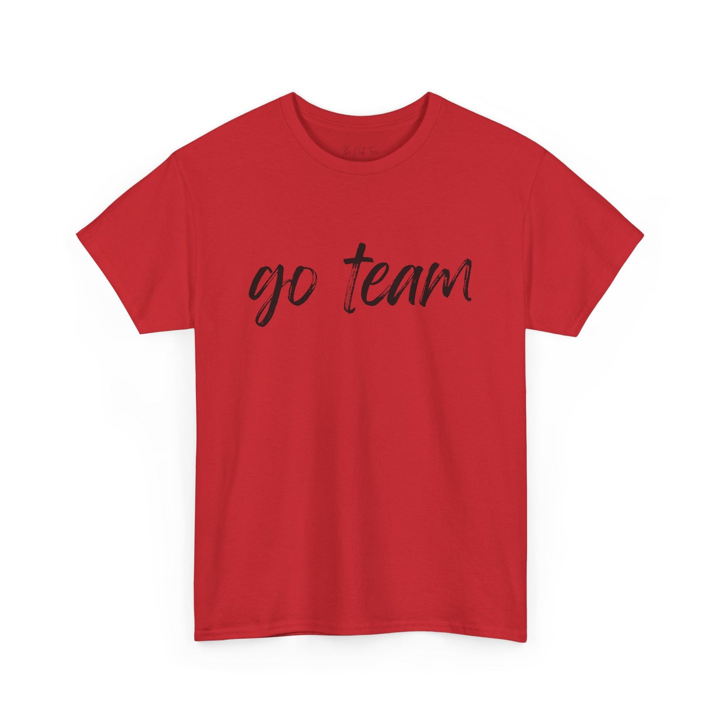 Go Team- Black Text Tee
