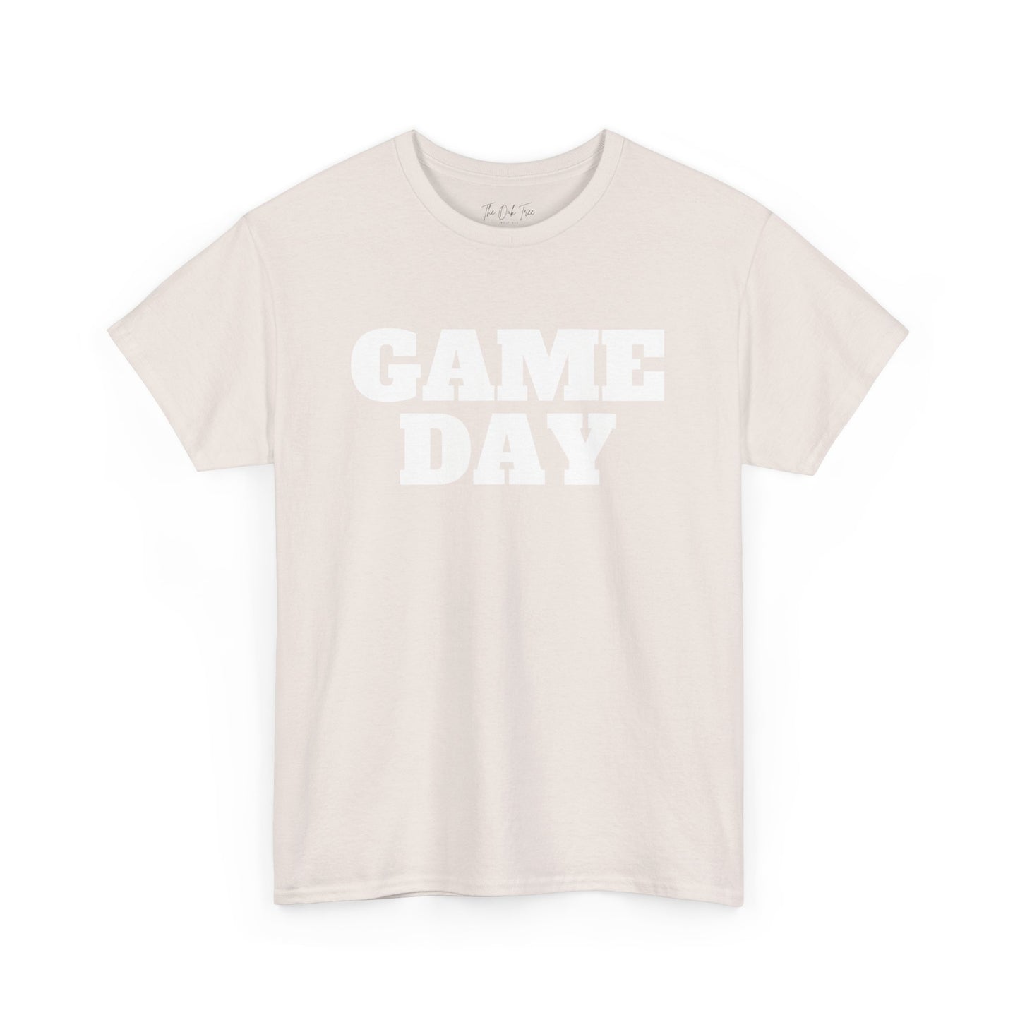 Game Day- White Text Tee