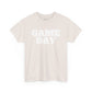 Game Day- White Text Tee