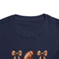 Toddler Tee — Footballs & Bows Pattern (BELLA +CANVAS)