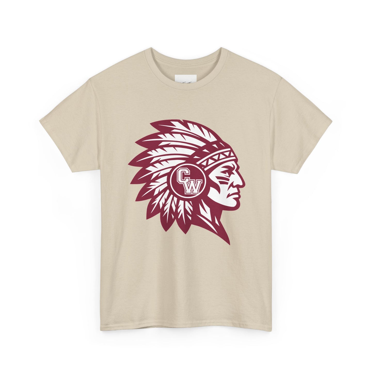 CW Indians Logo T-Shirt — CW Maroon Graphic Tee