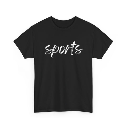 Sports- White Text Tee