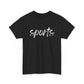 Sports- White Text Tee
