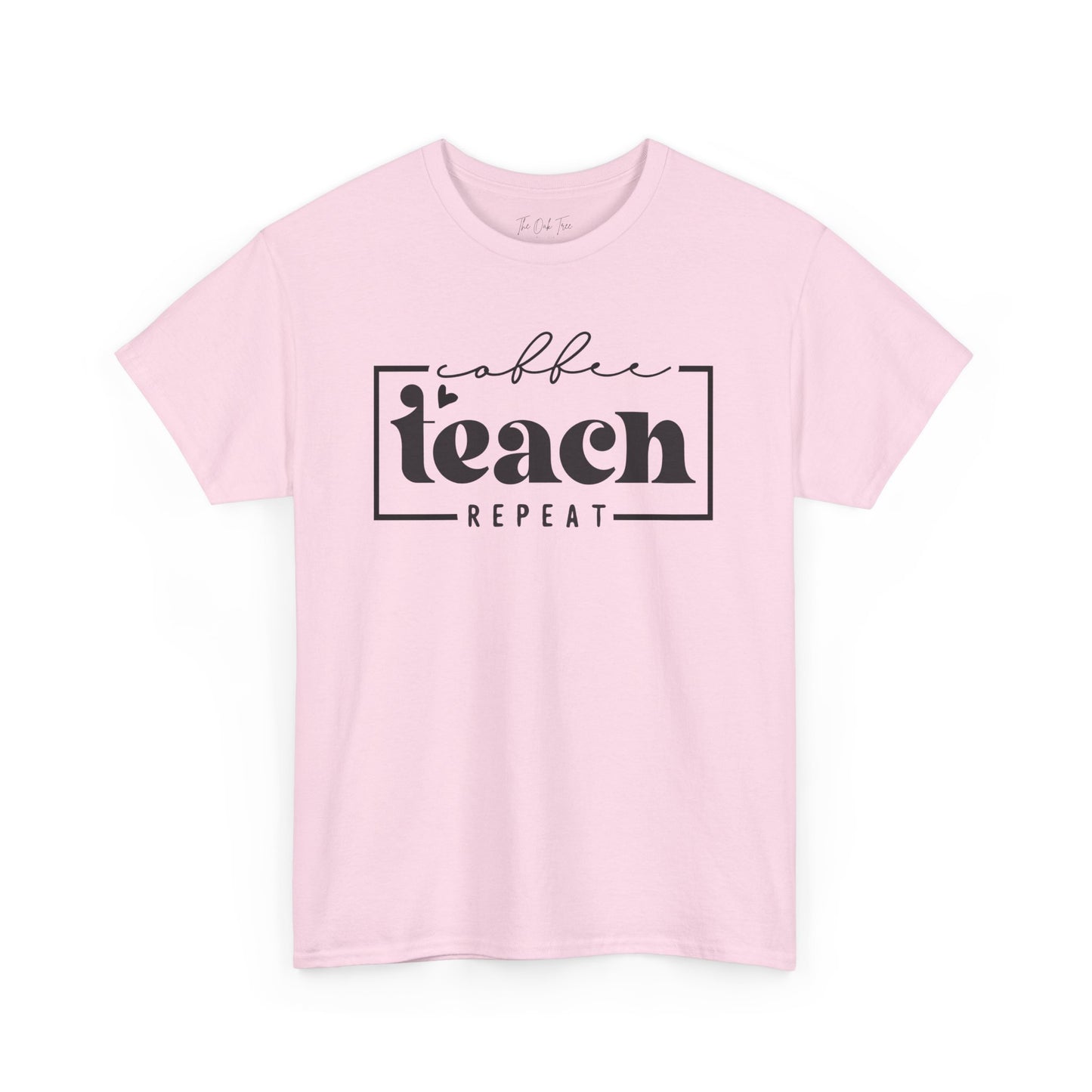 Coffee Teach Repeat Unisex Heavy Cotton Tee