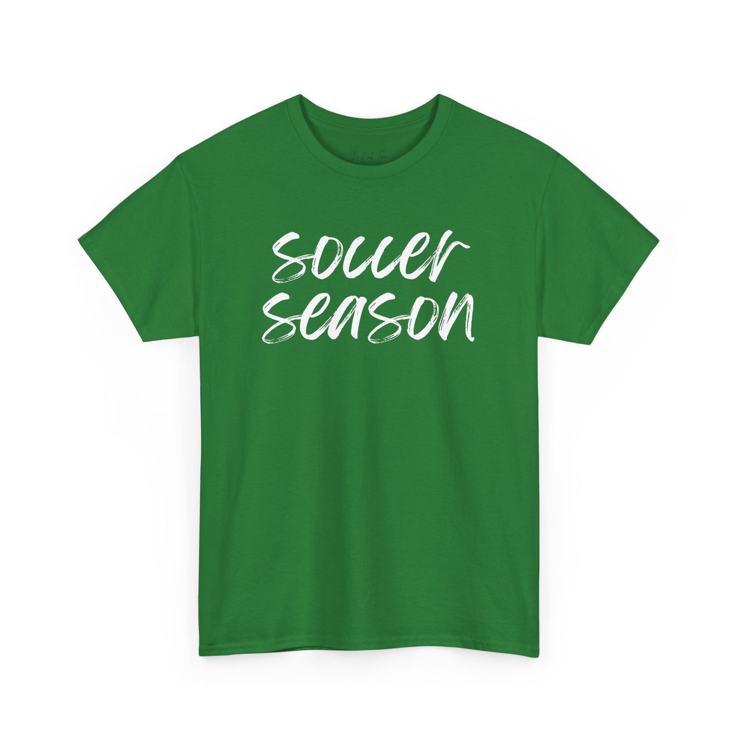 Soccer Season- White Text Tee