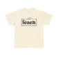 Coffee Teach Repeat Unisex Heavy Cotton Tee