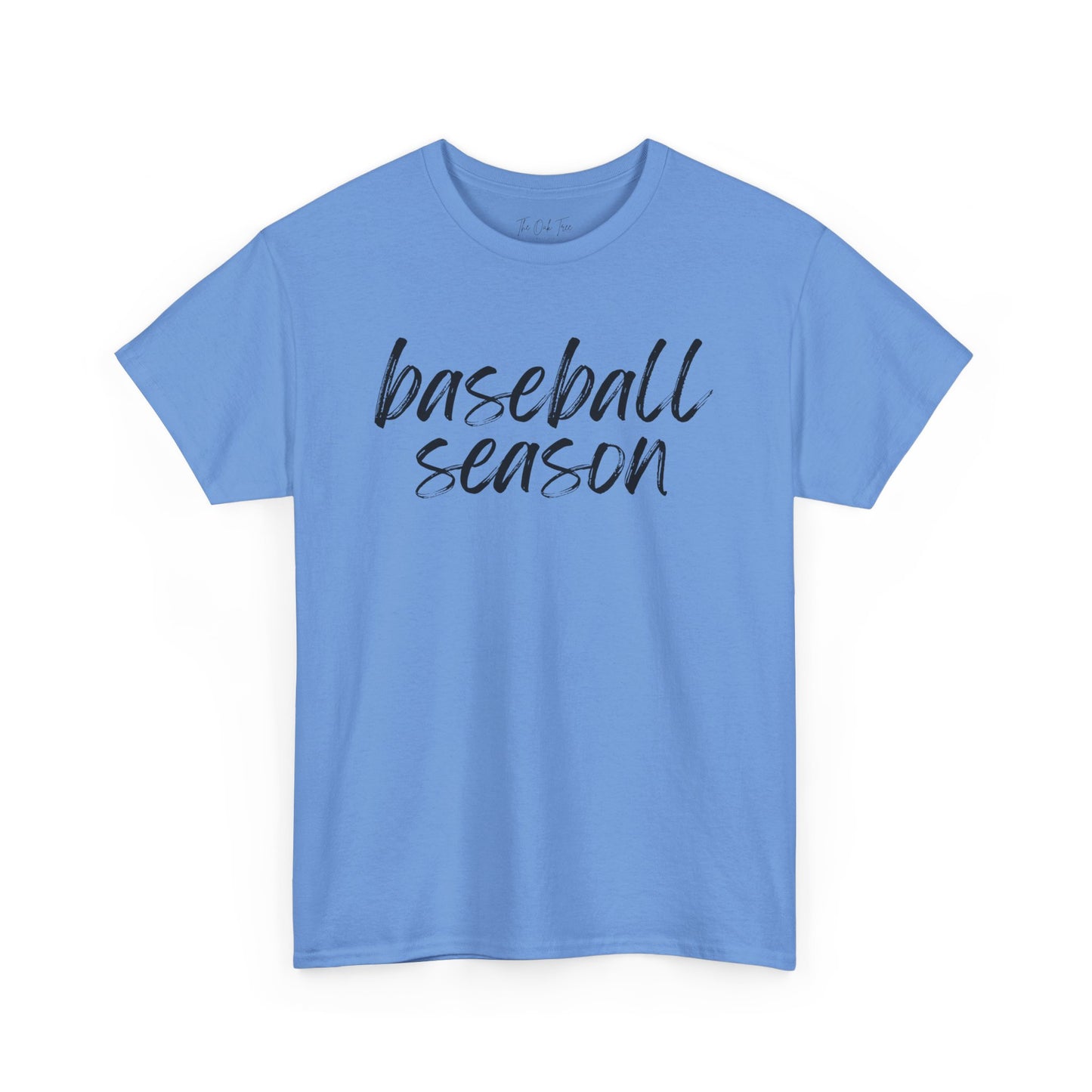 Baseball Season- Black Text Tee