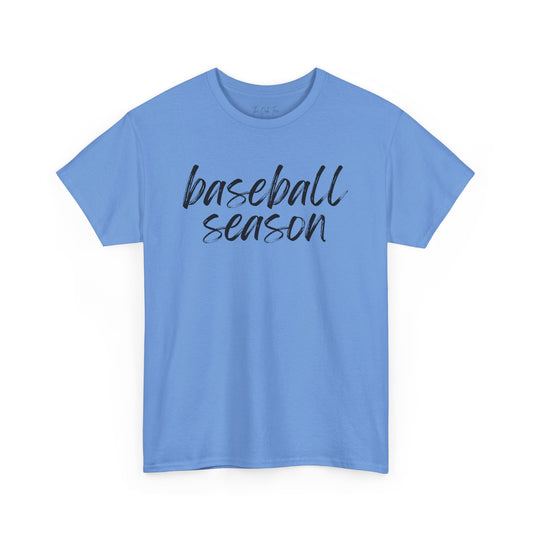 Baseball Season- Black Text Tee