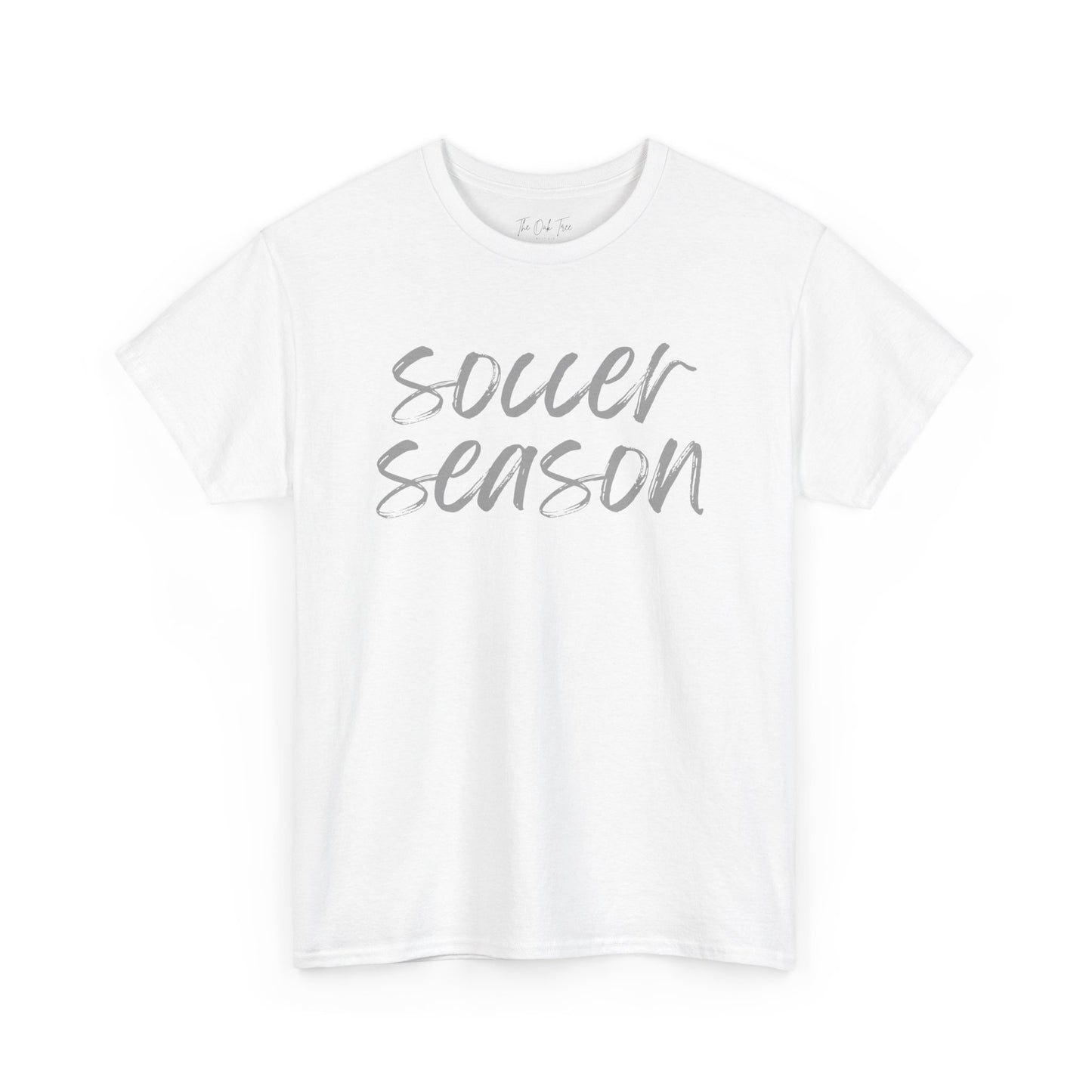 Soccer Season- Grey Text Tee