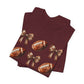 Football & Bows Tee — Cute Game Day Shirt for Fans & Moms