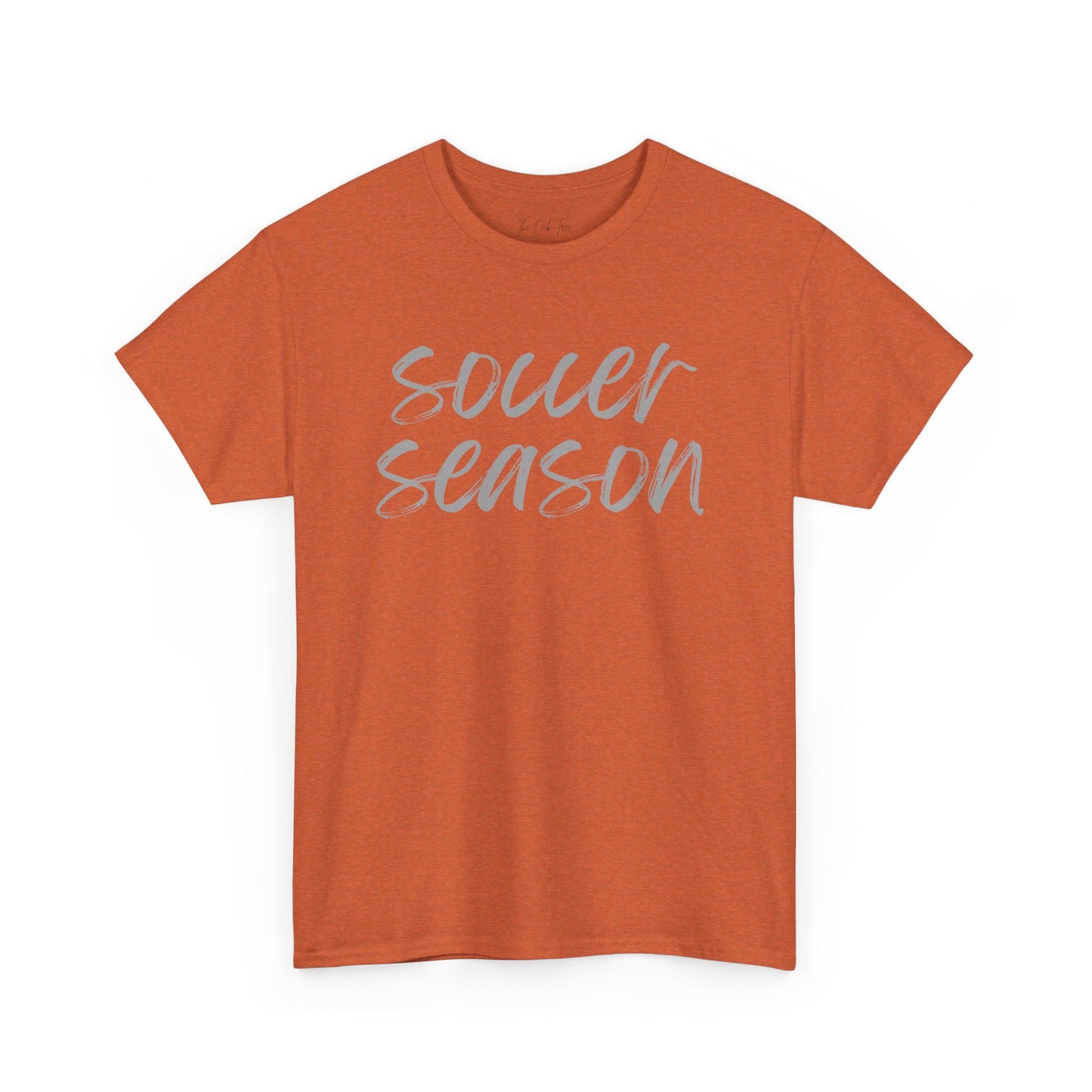 Soccer Season- Grey Text Tee