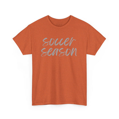 Soccer Season- Grey Text Tee
