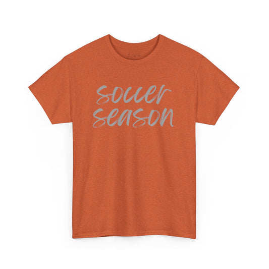 Soccer Season- Grey Text Tee