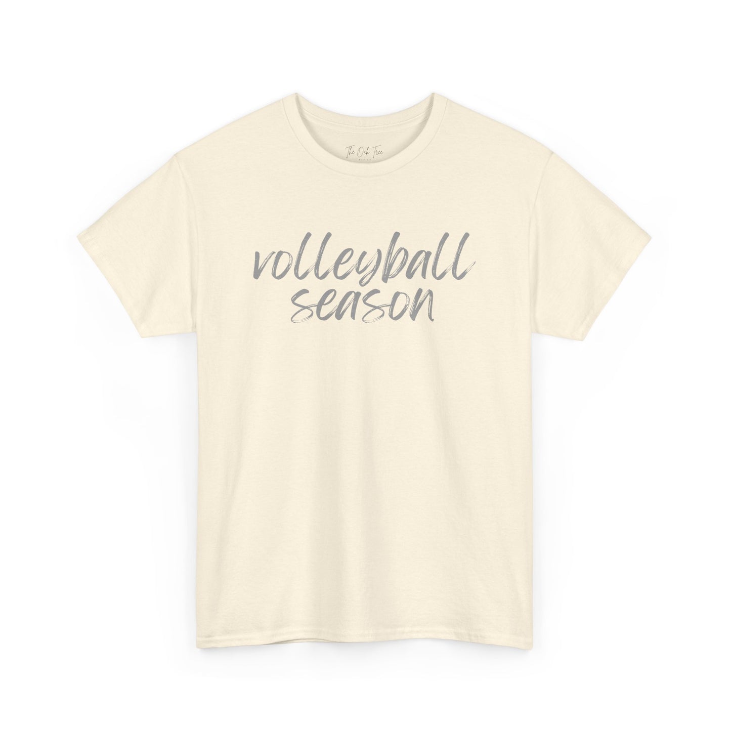 Volleyball Season- Grey Text Tee