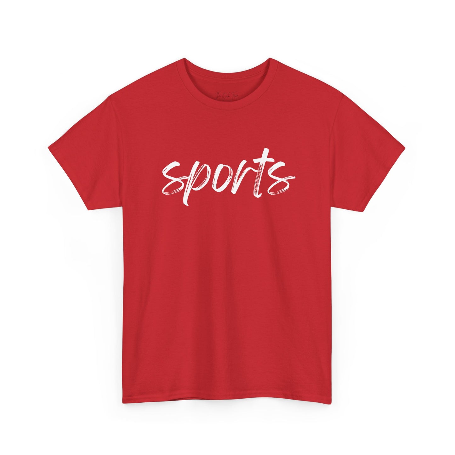 Sports- White Text Tee