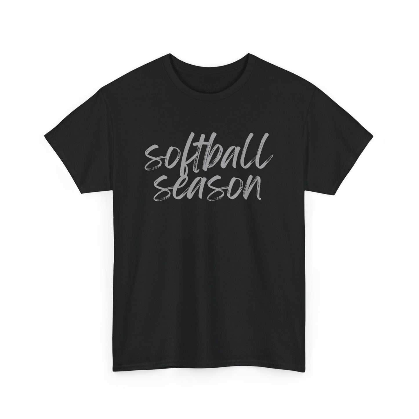 Softball Season- Grey Text Tee