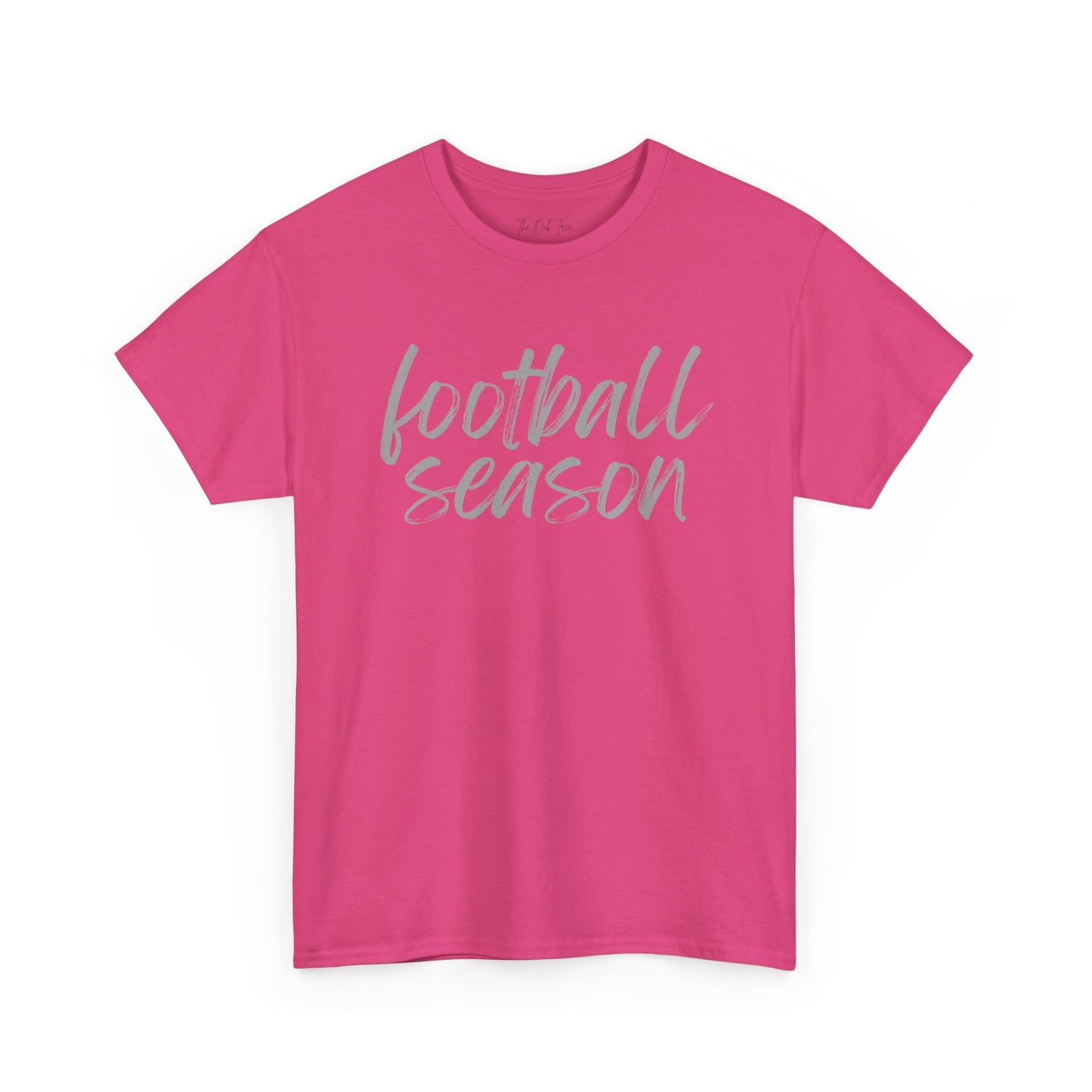 Football Season- Grey Text Tee