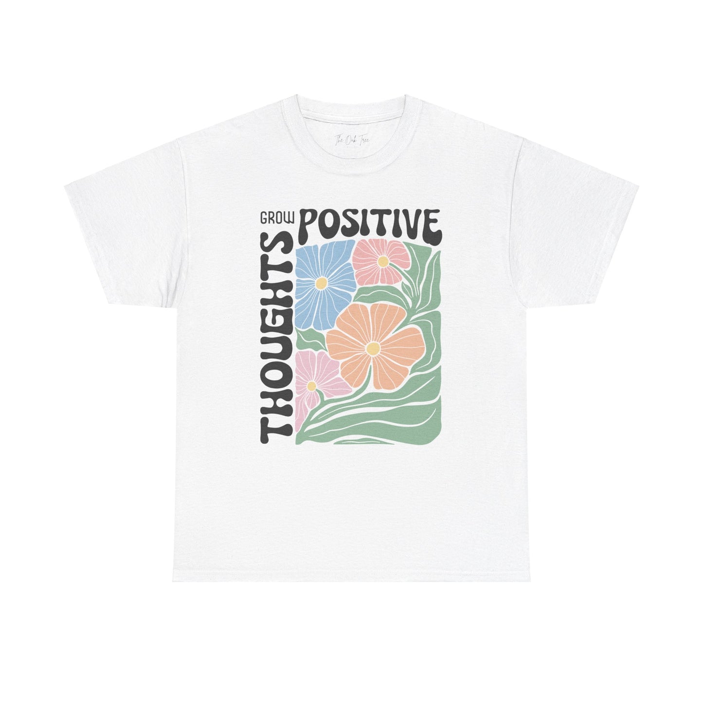 Grow Positive Thoughts Unisex Heavy Cotton Tee