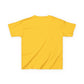 Kids Football & Bows T‑Shirt — Cute Gridiron Pattern for Girls, Youth Game Day Tee