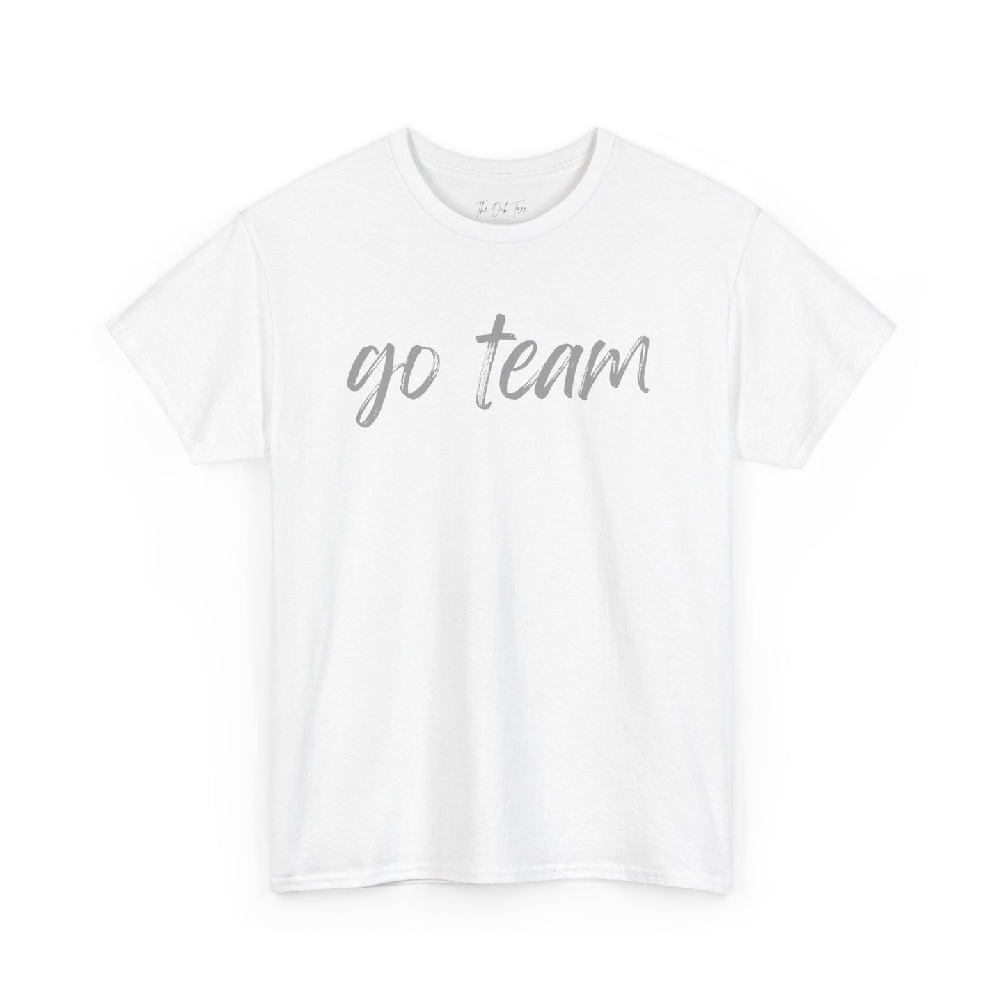 Go Team- Grey Text Tee