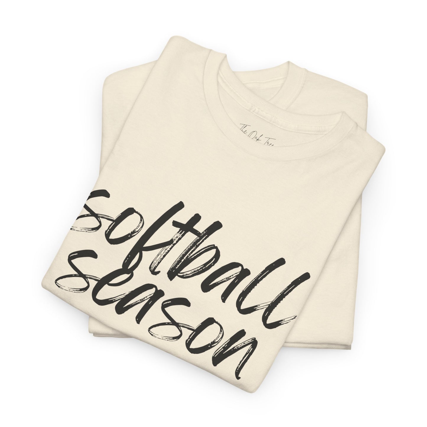 Softball Season- Black Text Tee