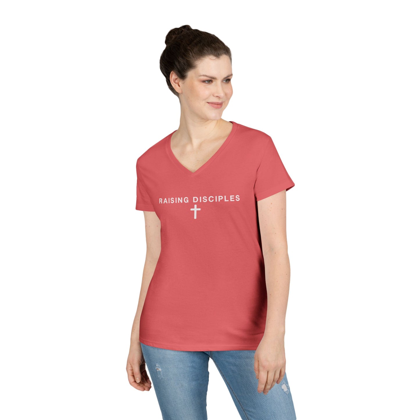 Raising Disciples Women’s V-Neck Tee