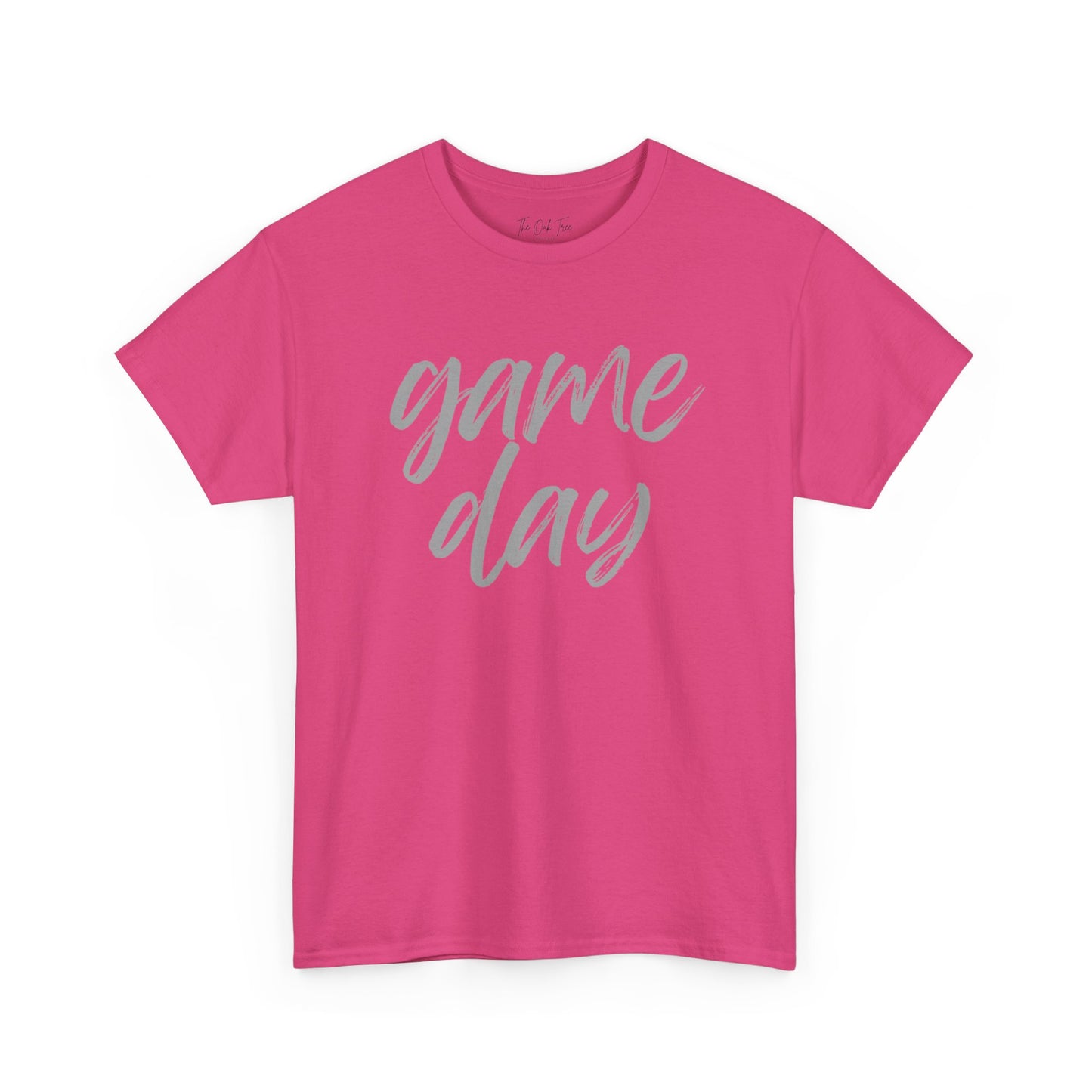 Game Day- Grey Text Script Tee