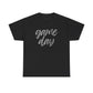 Game Day- Grey Text Script Tee