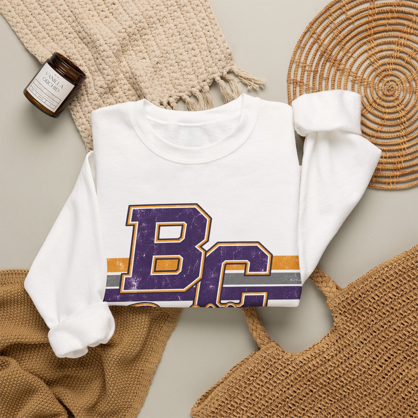 Bloom-Carroll Bulldogs Retro Crewneck Sweatshirt