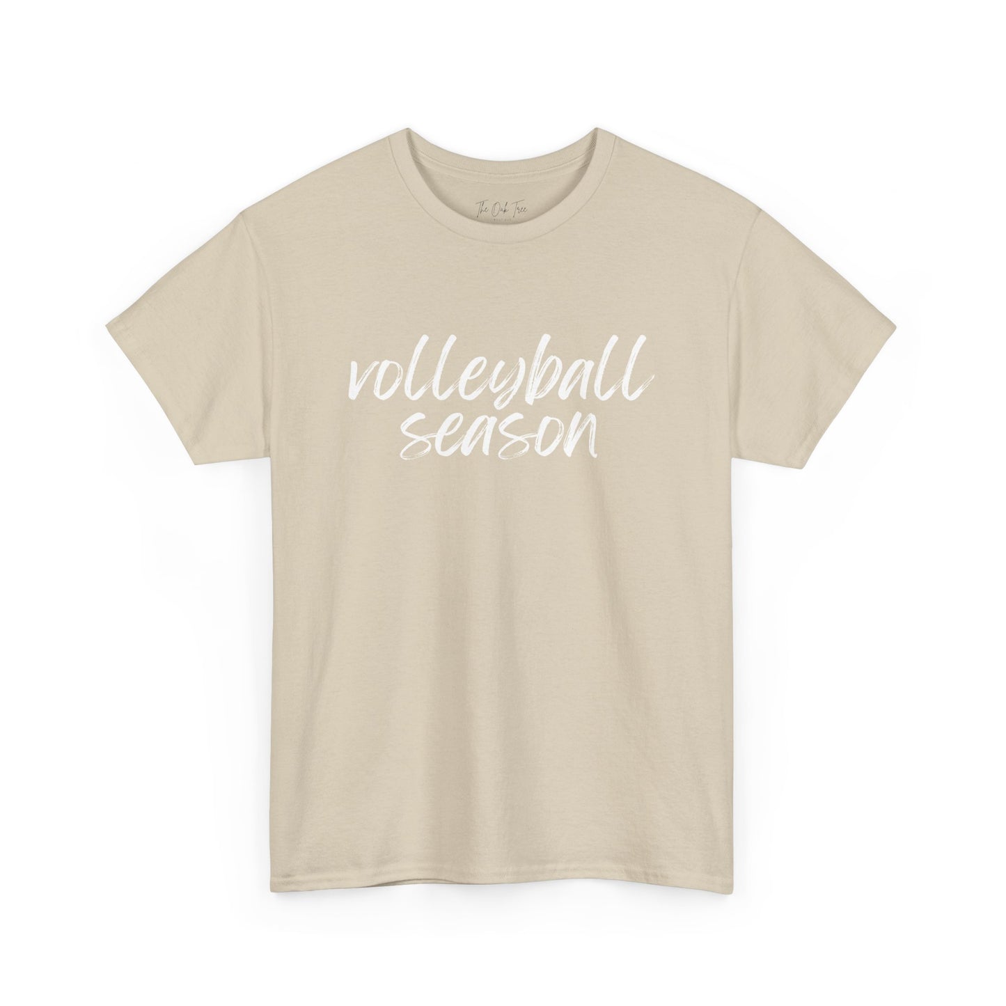Volleyball Season- White Text Tee