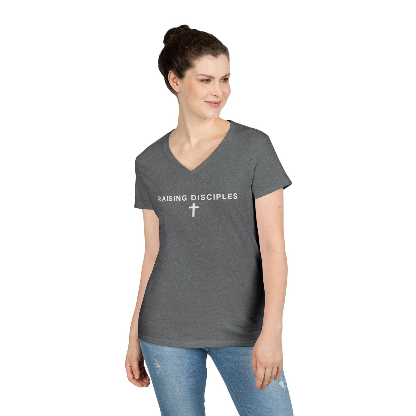Raising Disciples Women’s V-Neck Tee