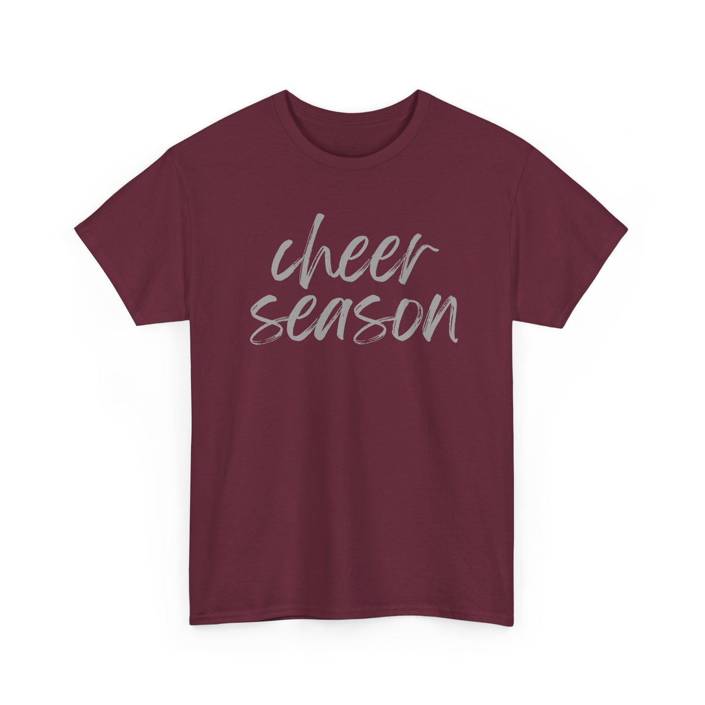 Cheer Season- Grey Text Tee