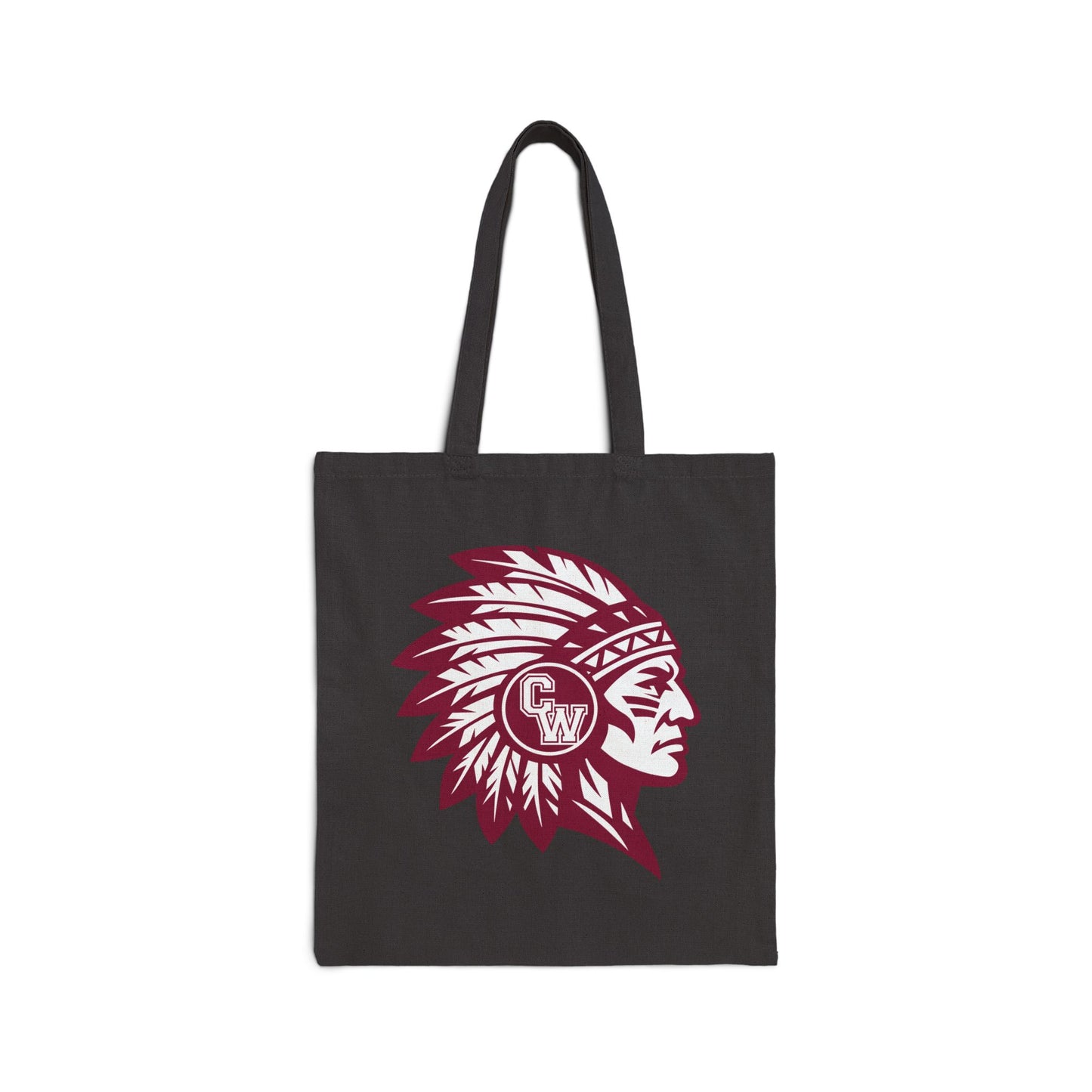 Tote — Maroon CW Indians Logo Cotton Tote Bag