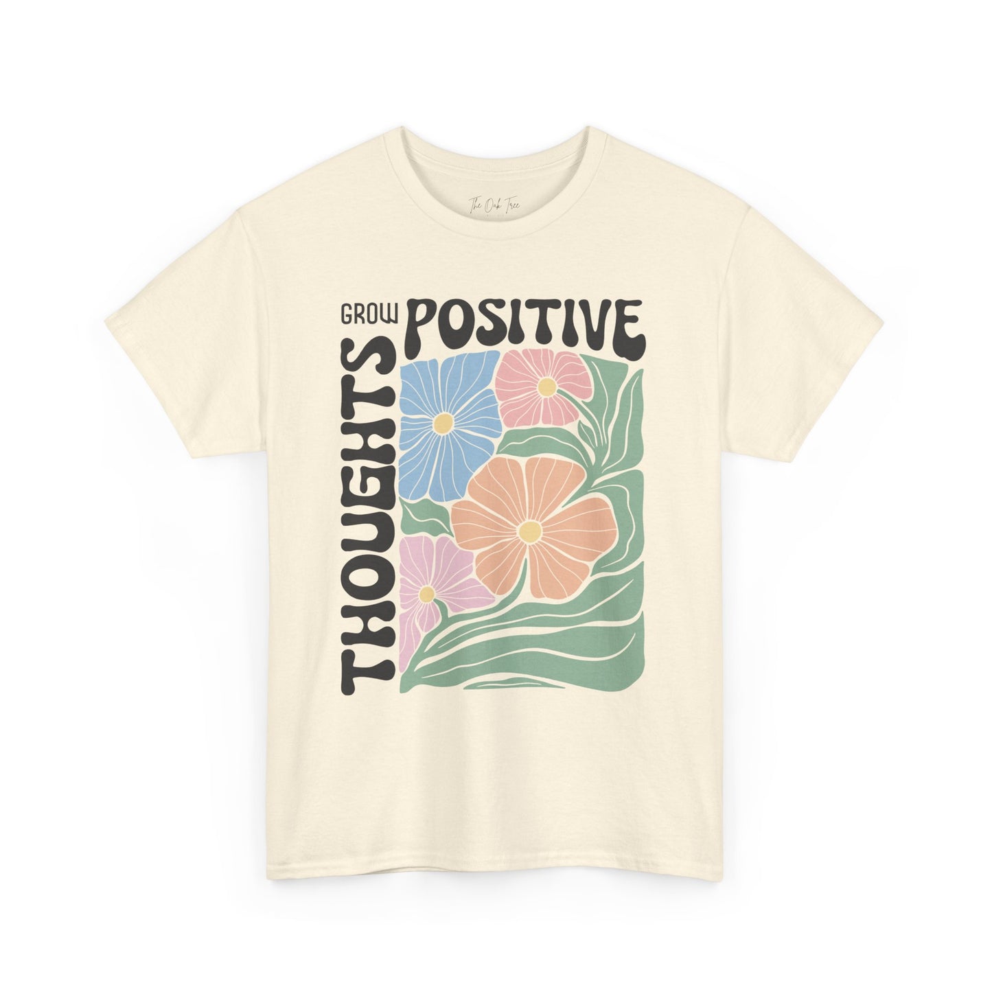 Grow Positive Thoughts Unisex Heavy Cotton Tee