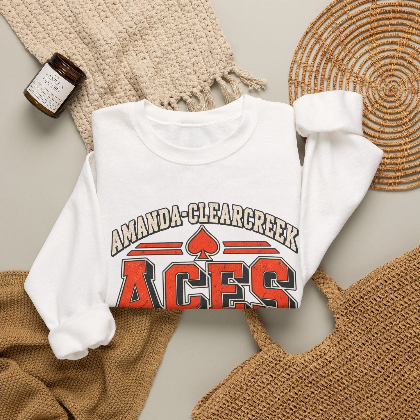 Amanda-Clearcreek Aces Vintage Crewneck Sweatshirt