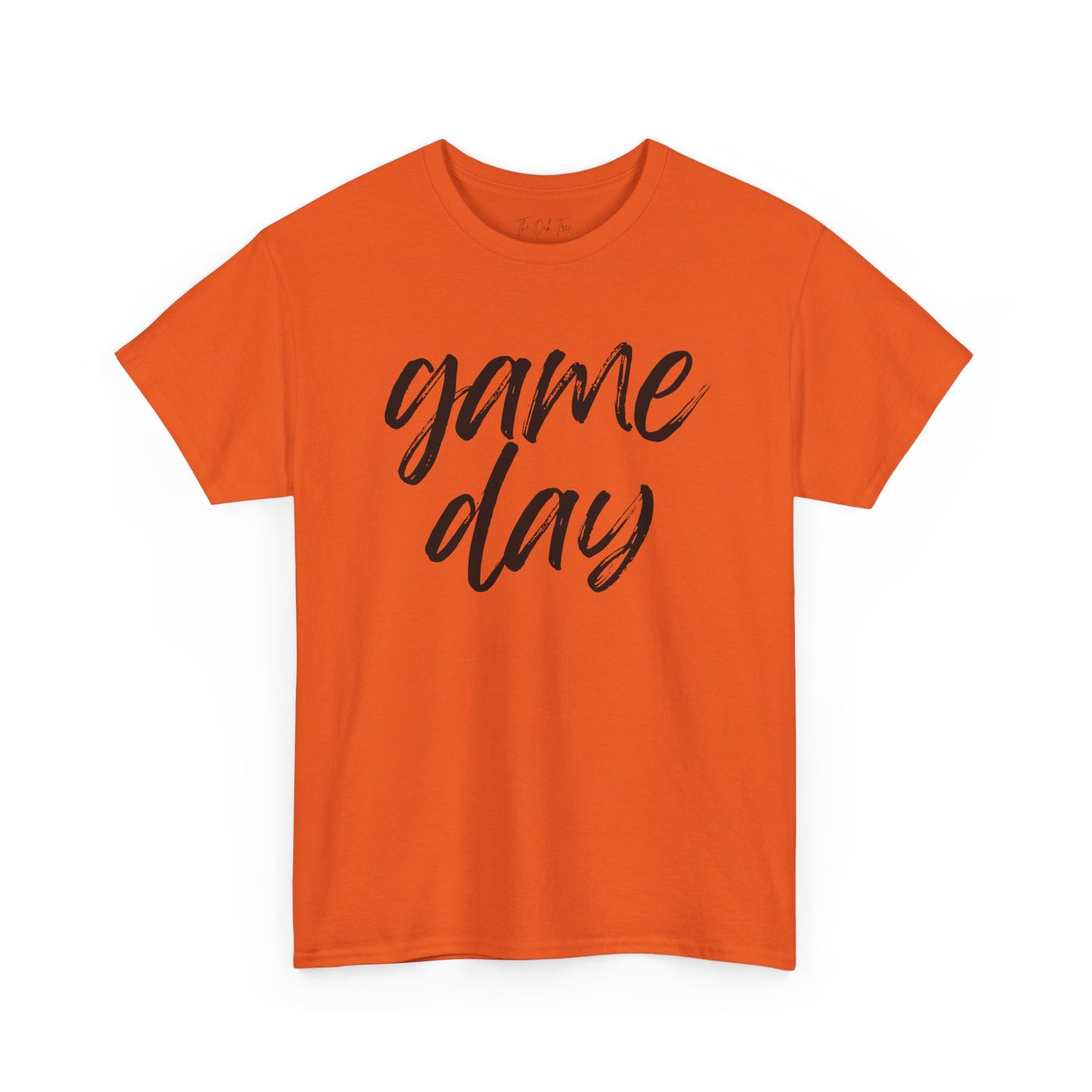 Game Day- Black Text Script Tee