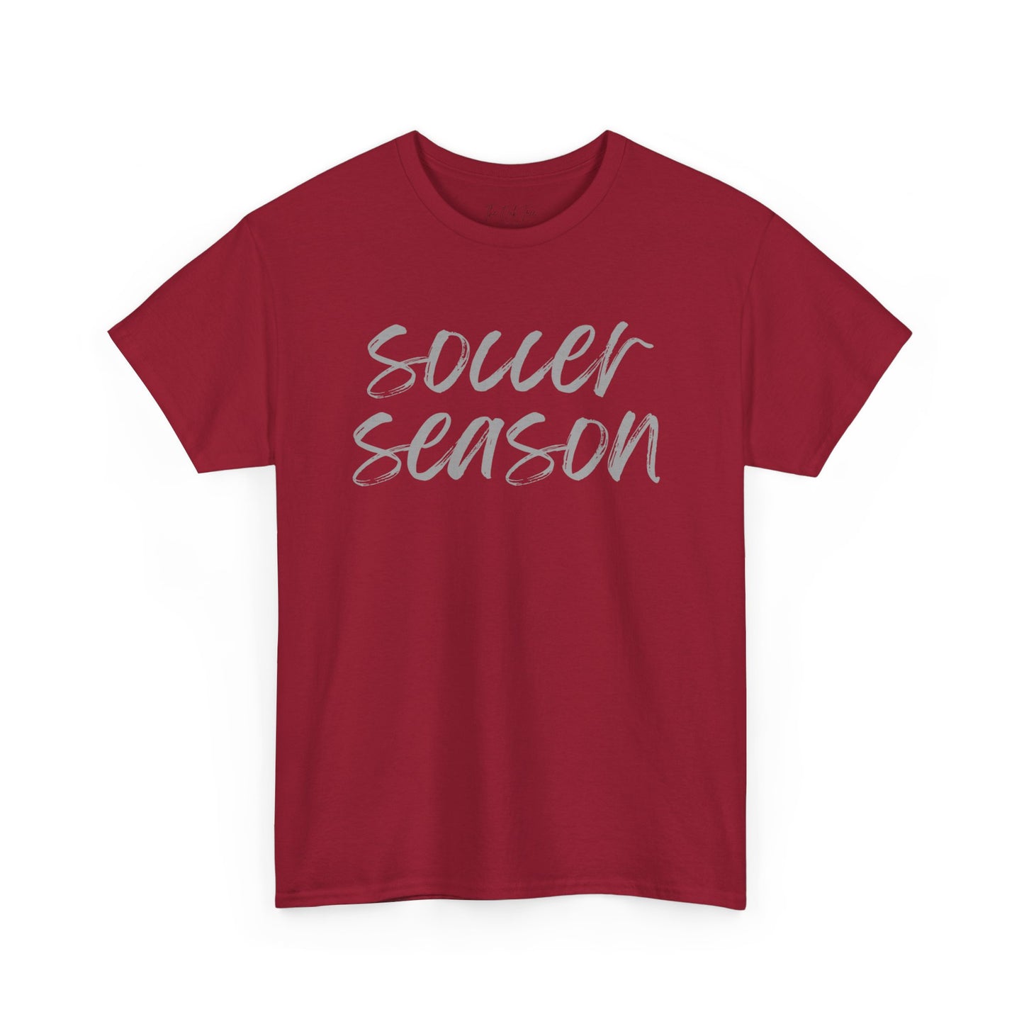 Soccer Season- Grey Text Tee