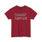 Soccer Season- Grey Text Tee