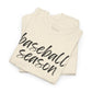 Baseball Season- Black Text Tee