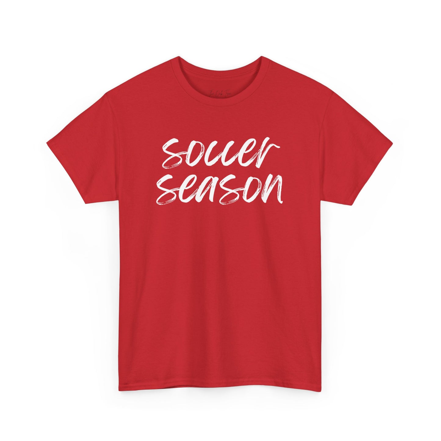 Soccer Season- White Text Tee