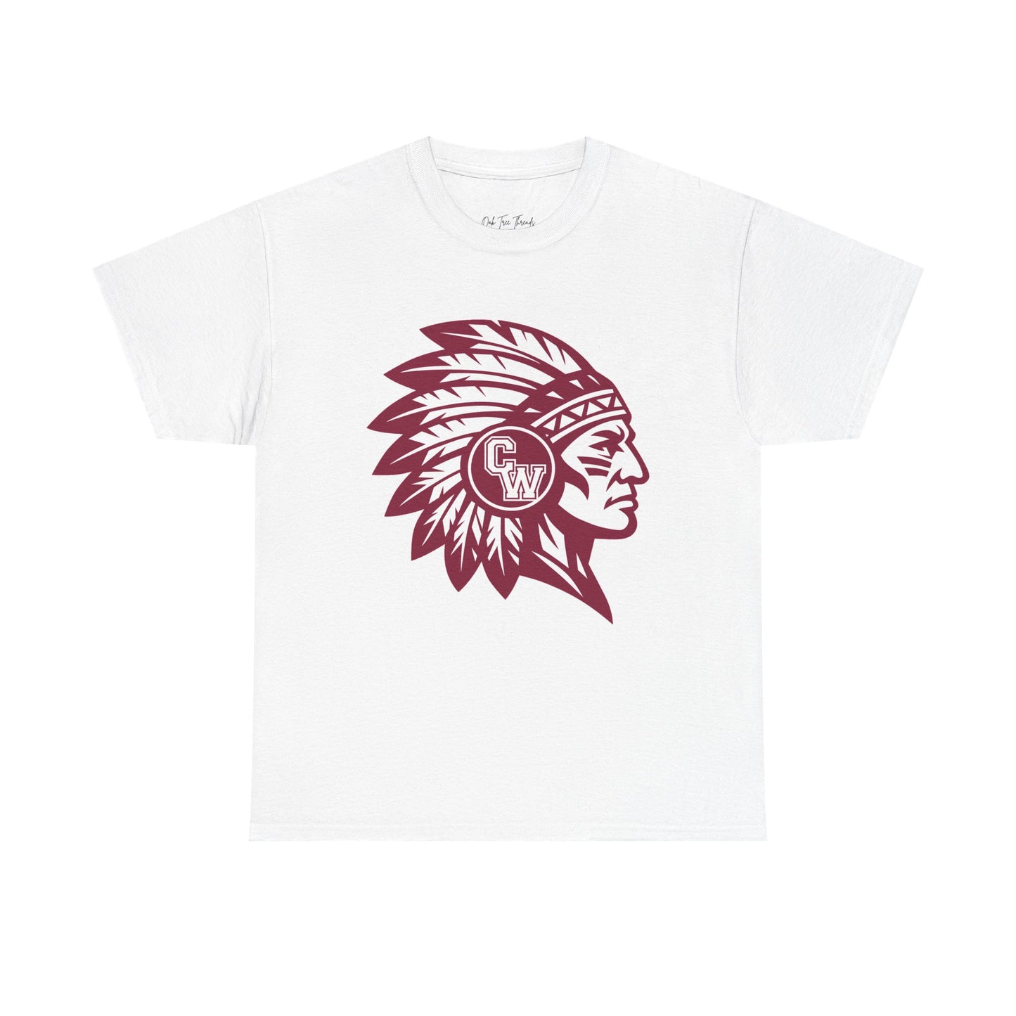 CW Indians Logo T-Shirt — CW Maroon Graphic Tee