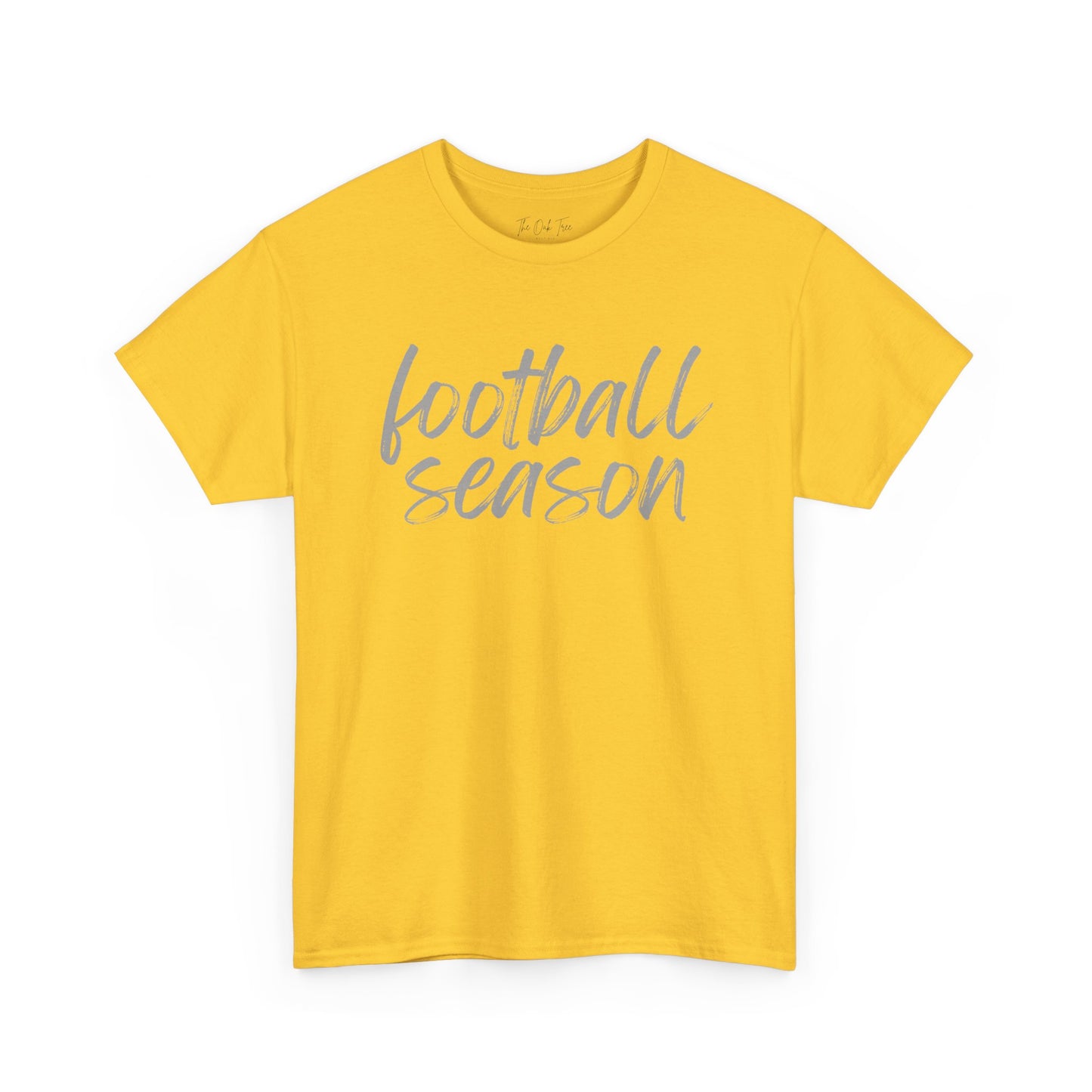 Football Season- Grey Text Tee