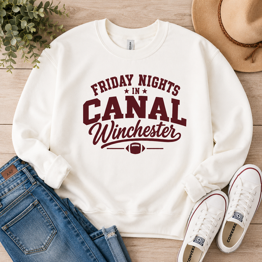 Canal Winchester 'Friday Nights' Crewneck Sweatshirt