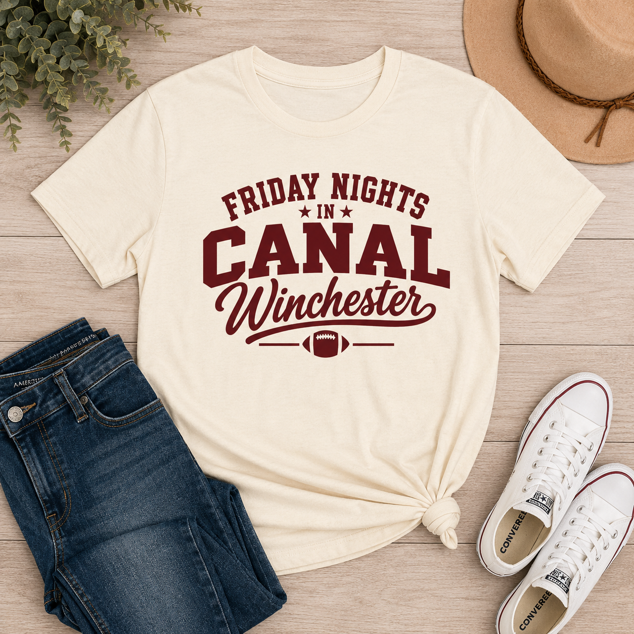 Canal Winchester Friday Nights T-Shirt — Vintage High School Football Tee