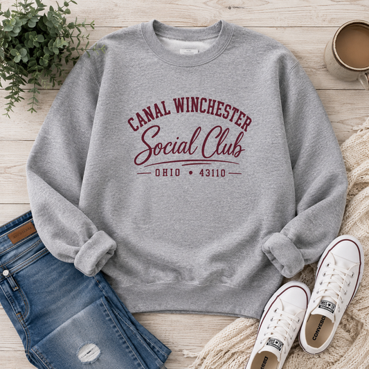 Canal Winchester Social Club Sweatshirt — Ohio 43110 Crewneck