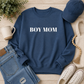 Embroidered Boy Mom Crewneck Sweatshirt — Mom Life Pullover