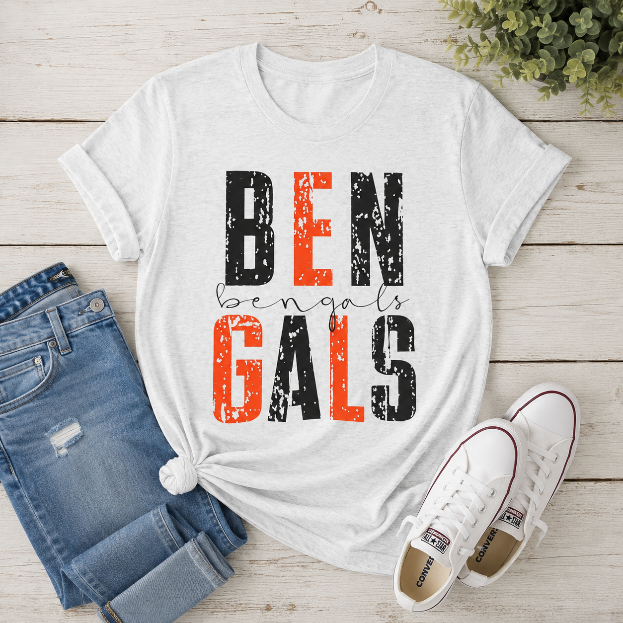 Cincinnati Game Day Football Bella+Canvas Tee