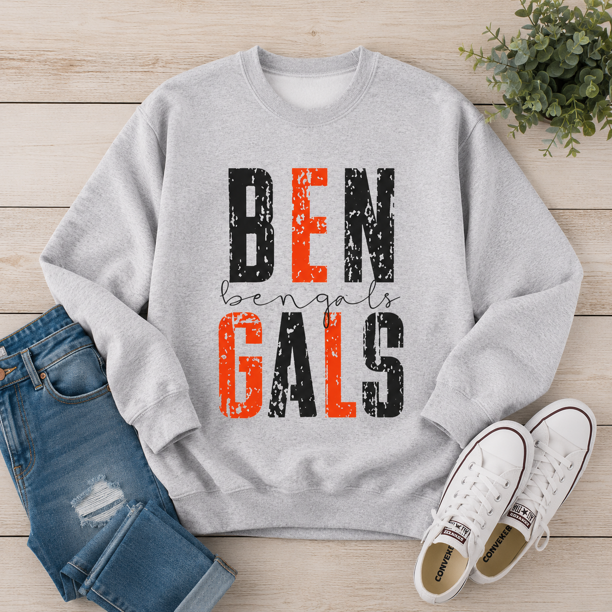 Cincinnati Game Day Football Crewneck Sweatshirt